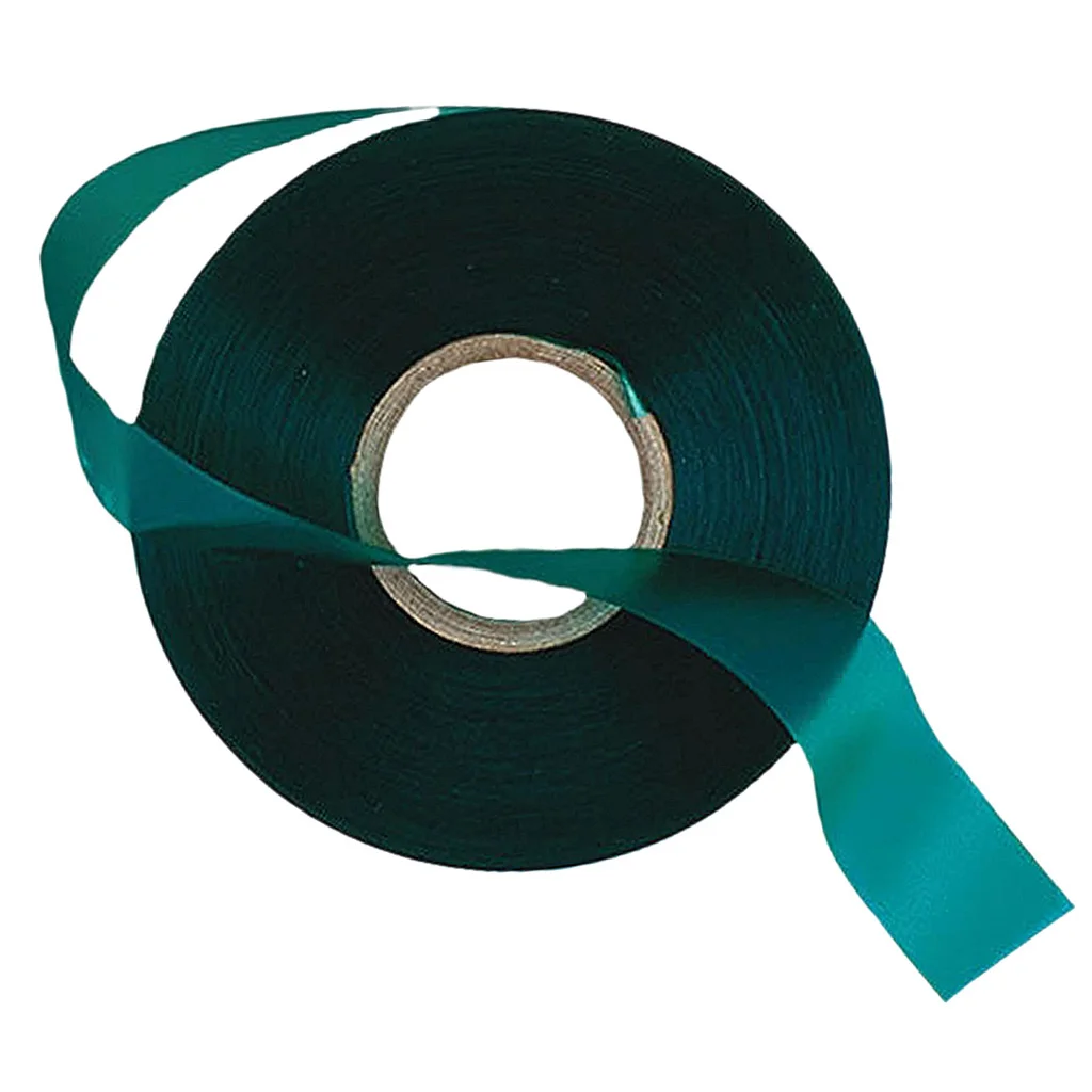 Garden Stretch Tie Tape Plant Ribbon Garden Green Vinyl Stake, 46m/Roll, 150feet
