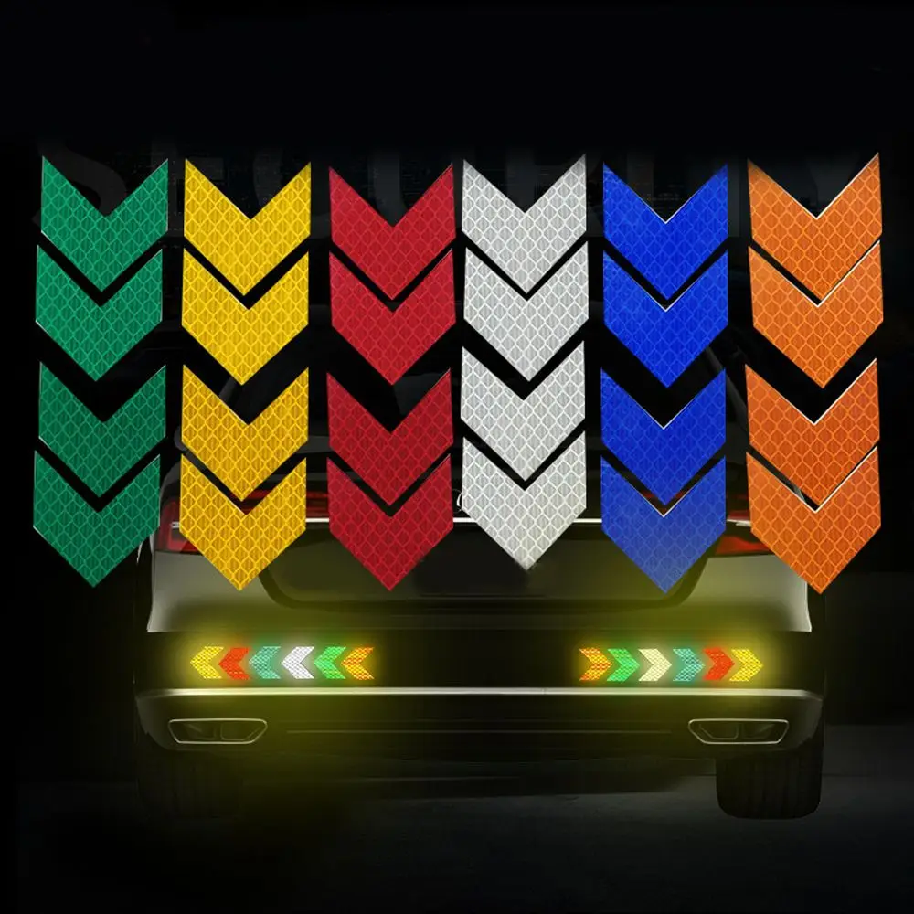 

Self Adhesive Caution Pattern Mark Waterproof Auto Arrow Reflective Tape Drive Safety Film Car Warning Sticker Motorcycle Strip