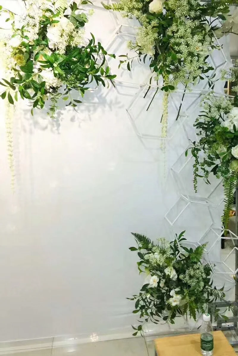 Marco de boda de hierro creativo Fondo arco camino plomo boda escenario Decoration cuatro o seis lados ventana Decoration colgan