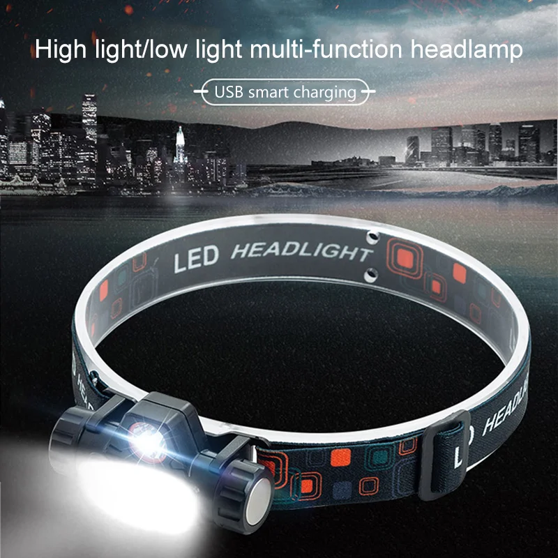 

Head-Mounted Searchlight LED Waterproof Headlamp Built-In 18650 Battery Set Outdoor Fishing Accessories Head Torch Bikes Lights