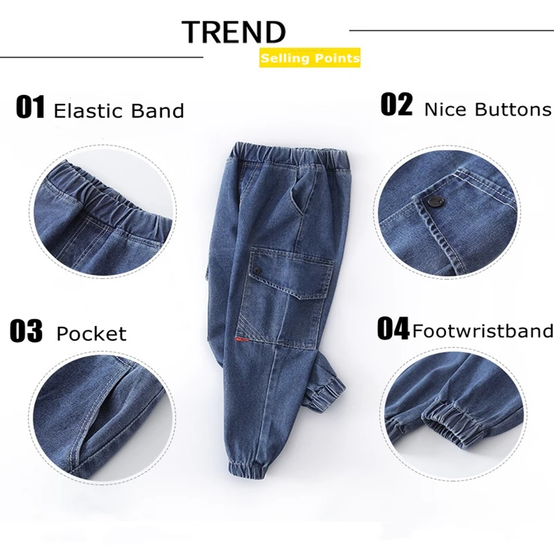 Siddons boys slacks jeans comfortable material and cool shape jeans for 4-14 year-old school boys no fading no pilling best pant