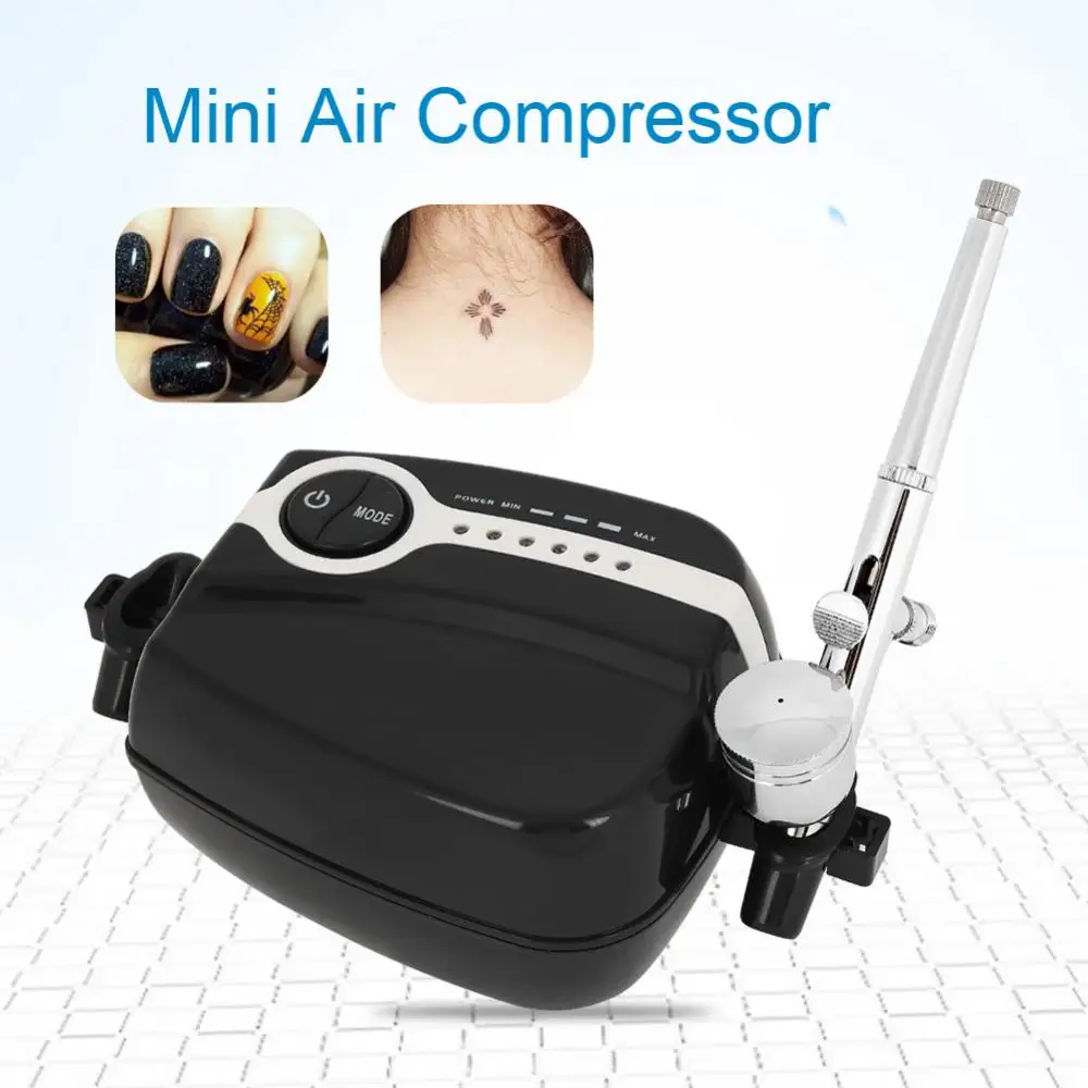 

Pro Adjustable Dual-Action Airbrush Kit Mini Air Compressor Airbrush for Body Painting Cake Decorating Machine Makeup Airbrush