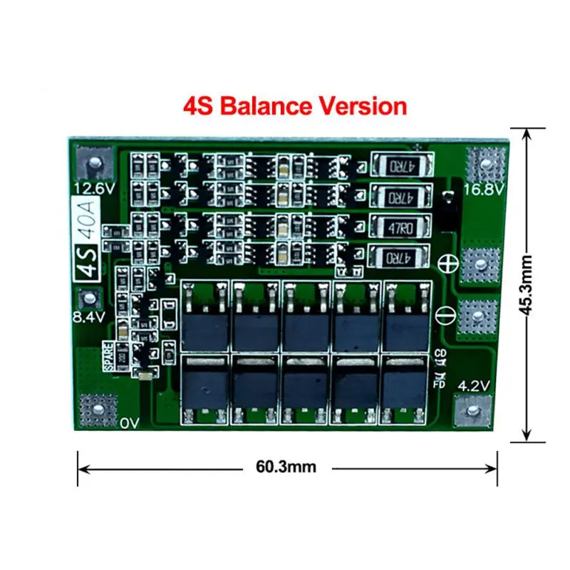 4S 40A плата защиты батареи PCB плата 18650 защита зарядного устройства, смазка аккумуляторная печатная плата PCB BMS модуль