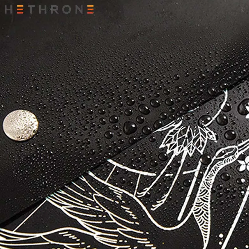 Hethrone, Леопардовый единорог, чехол для ноутбука, держатель для файлов, сумка для хранения, прозрачный ПВХ, самостилизованный, на молнии, офисные принадлежности, сумка