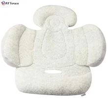 AIPINQIseq wpopsiyea almohada de soporte para cabeza y cuerpo con soporte para el cuello para asiento de coche de bebé y cochecitos (gris)