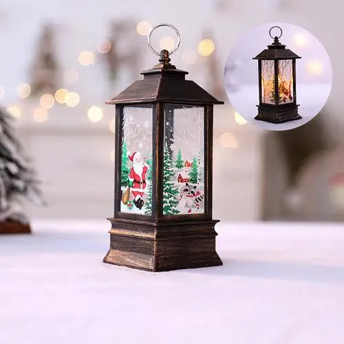 Санта-Клаус домашние светодиодные лампочки для декора лампы Висячие Фонари рождественские украшения