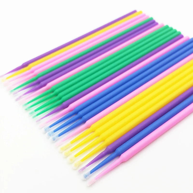 

5/100 PCS Disposable Makeups Cotton Swab Mini Individual lashes Applicators Mascara Brush Eyelash Maquillaje For Make up Tools