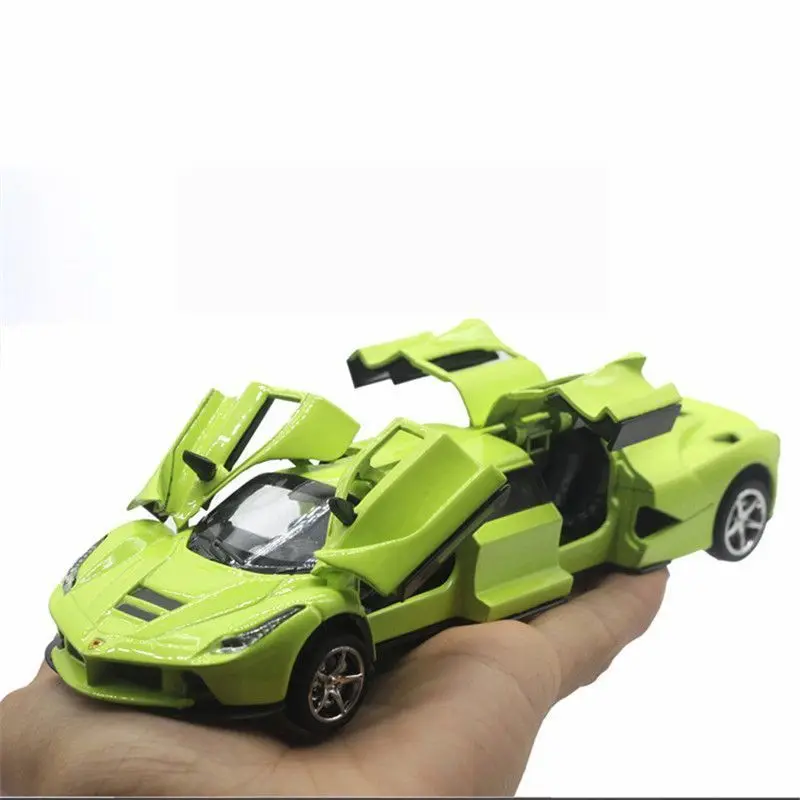 1:32 удлиненный спортивный автомобиль модель сплава отступить модели автомобилей игрушки с светильник звук Расширенный модель автомобиля для детей хорошее мальчик подарки