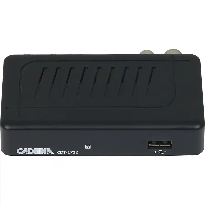 Ресивер DVB-T2 CADENA CDT-1712, черный, (046/91/00047719)