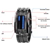 Men Watch 50m Waterproof Lava Watch Double Row Lamp Led Watch Male Fashion Steel Band Electronic Sport Watch Relogios Masculino 4