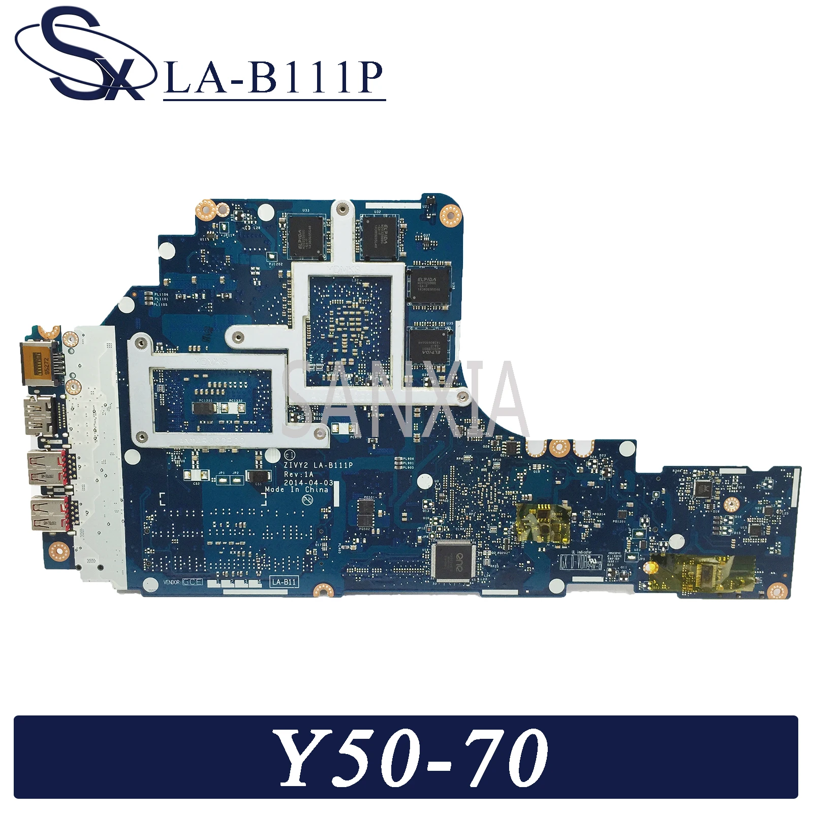 Материнская плата KEFU LA B111P для ноутбука Lenovo Y50 70 оригинальная материнская I7