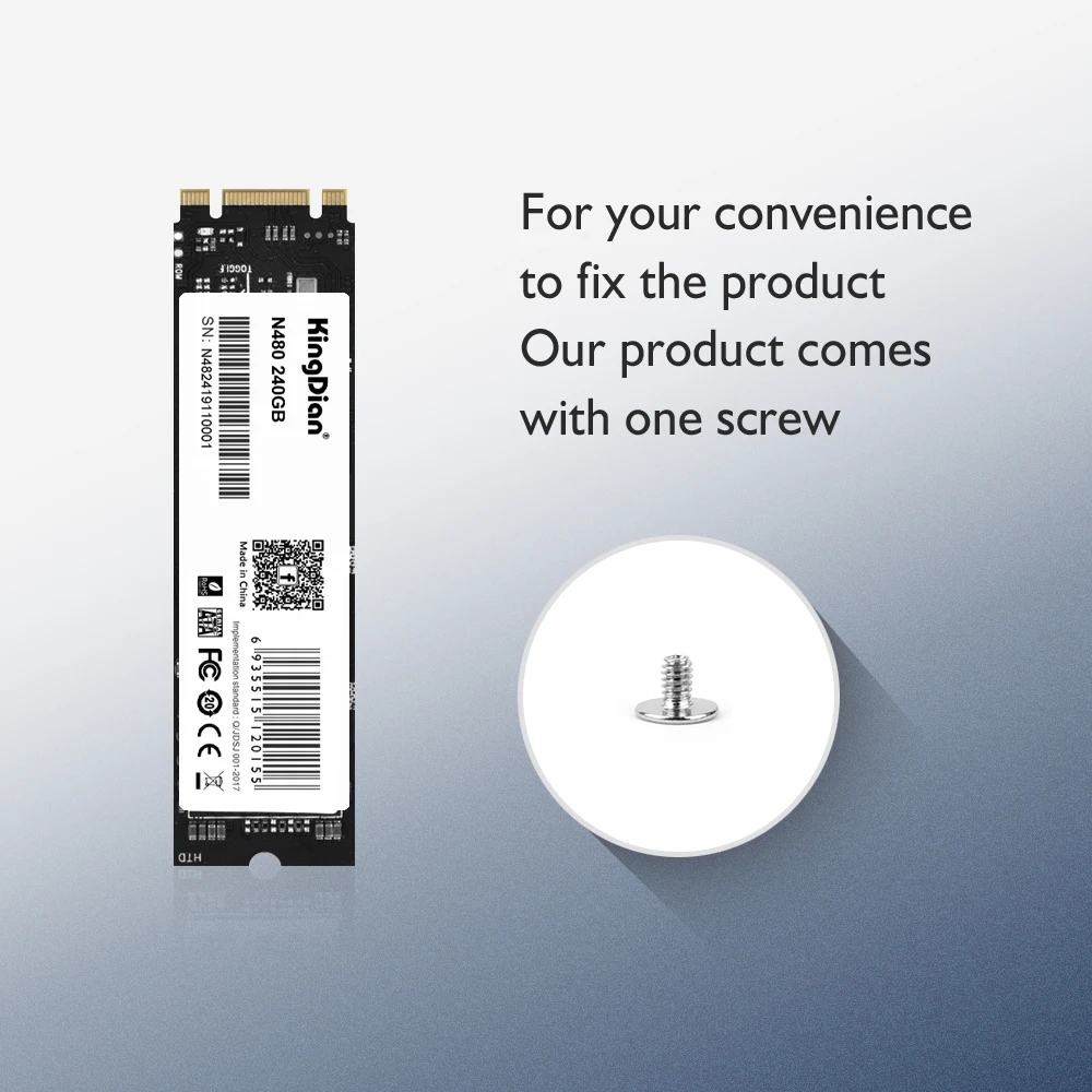 KingDian M.2 2280 SSD 128 ГБ 256 512 1 ТБ NGFF 120 240 HDD Внутренний твердотельный накопитель на