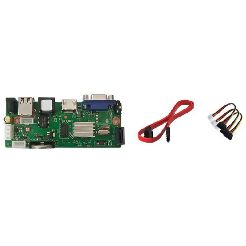 9Chx5mp ONVIF H.265 Board Support 1 SATA NVR Network Digital Video Recorder Max 8TB XMEYE CMS With Cable P2P Cloud |