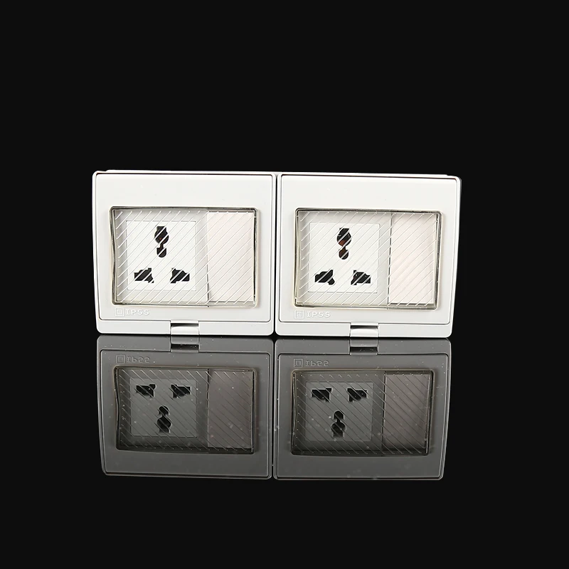 Atlectric IP55 Водонепроницаемая Пыленепроницаемая наружная настенная розетка водонепроницаемая розетка выключатель погодостойкий розъем