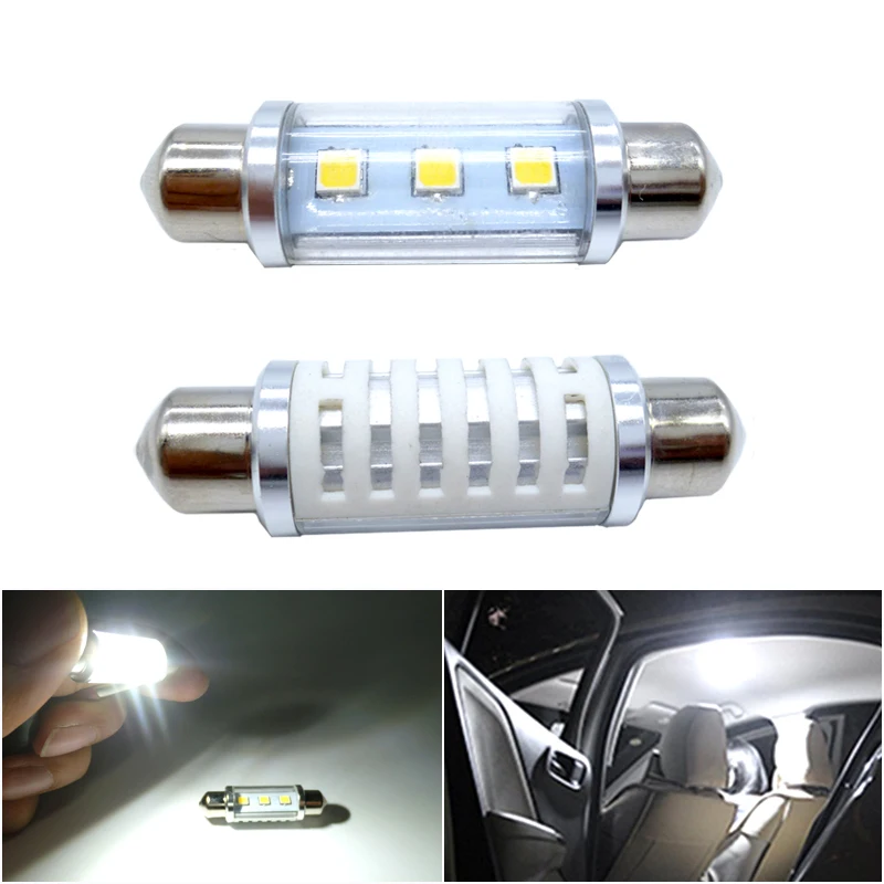 2x C5W светодиодная лампа CANBUS Festoon Dome освещение для номерного знака Hyundai Solaris | Отзывы и видеообзор