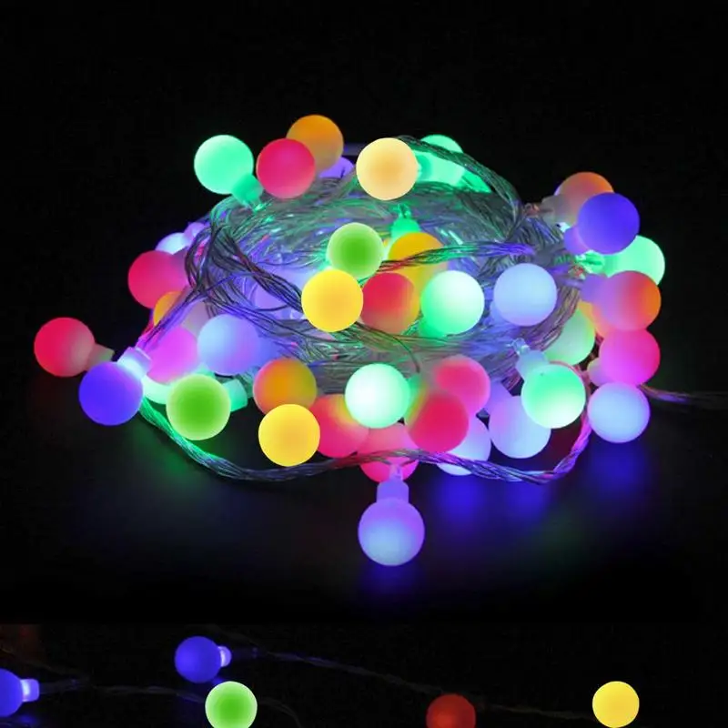 

New DC12V RGB Garland String Fairy Ball/Led String Light for Wedding Christmas Holiday Decoration Lamp Festival Outdoor Lighting