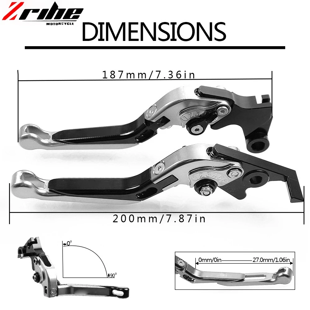 Для YAMAHA YZF R25 YZFR25 2015 2016 2017 аксессуары для мотоциклов с ЧПУ Складные рычаги ручного