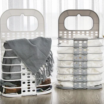 

Folding Laundry Hampers Storage Basket Hanging Laundry Baskets Saving Space with Handle for Organizing Home Clothes Towels Toy