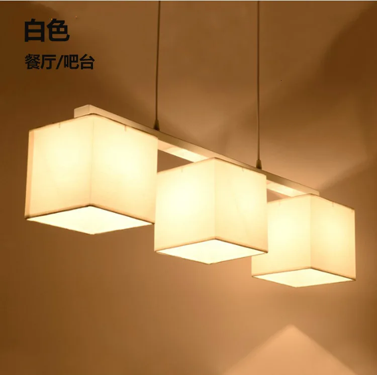 Nordic modern minimalist fabic lampshade pendant light for bedroom study living room lamp
