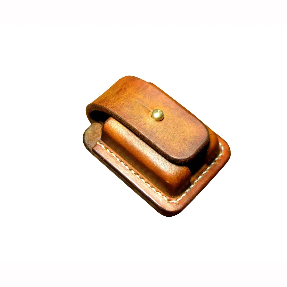 Ручная работа zippo Зажигалка leatheccraft чехол из натуральной кожи с натуральным лицевым покрытием