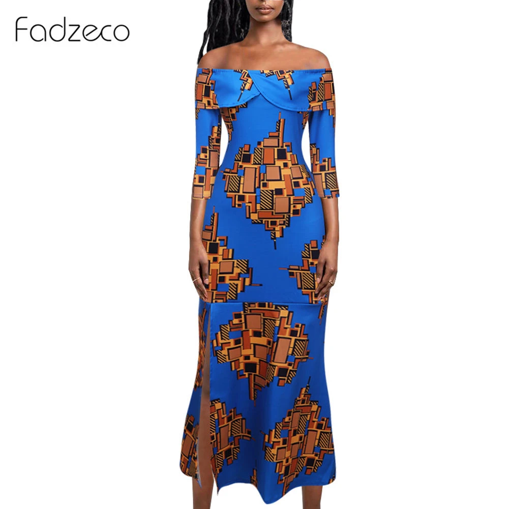 african fishtail dress