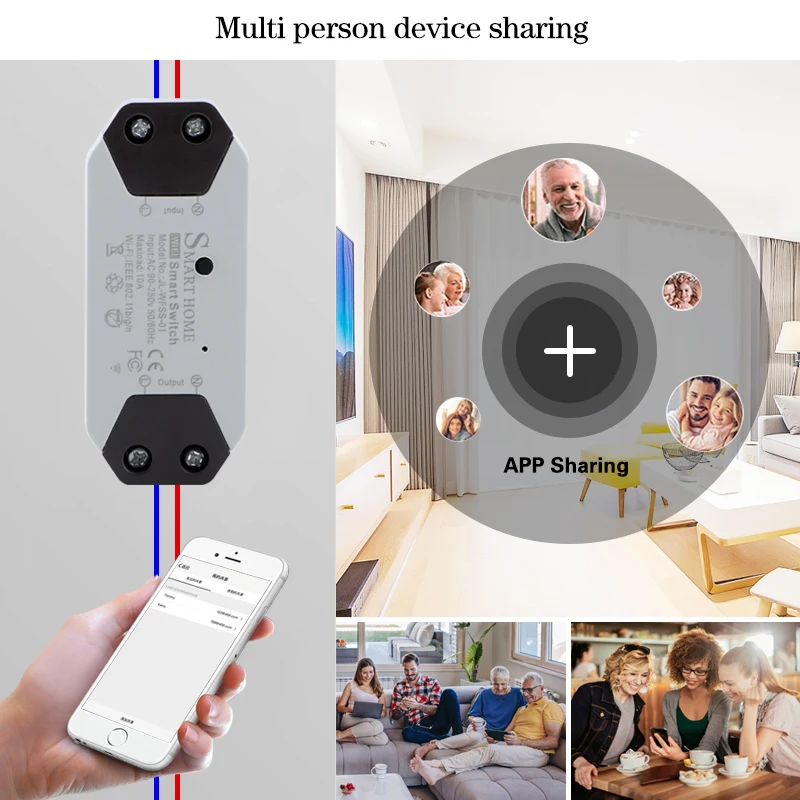 DIY WiFi Interruptor de luz inteligente tuya  Smart Life APP Control 