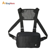 Уличная мода хип хоп функциональная нагрудная Мужская сумка женская нейлоновая Водонепроницаемая Регулируемая тактическая жилетка уличная Молл Мини Рюкзак