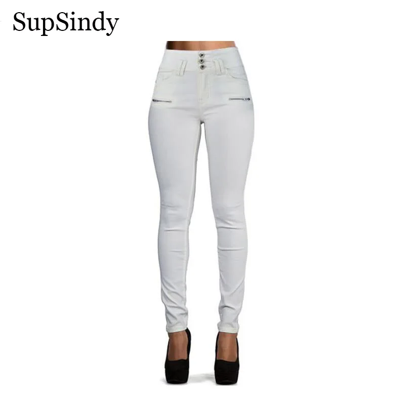 SupSindy женские брюки из искусственной кожи с высокой талией белые леггинсы дикие тонкие узкие брюки на молнии обтягивающие кожаные брюки для женщин брюки