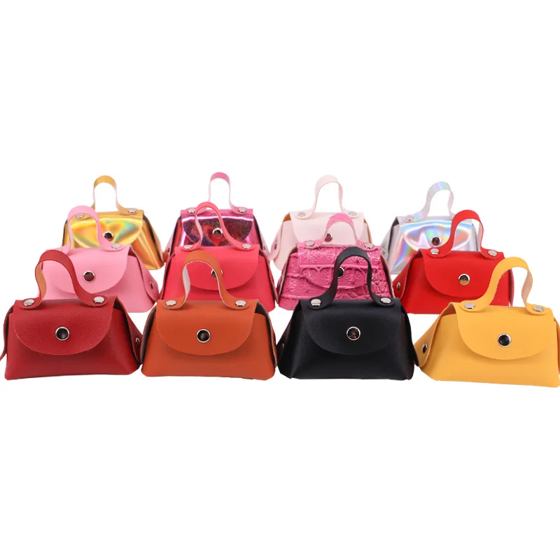 Doll Accessories Leather Handbag Shopping Bag For Girl's 18 Inch American Doll 43 Cm Reborn Baby Dolls Clothes Generation Gifts doll accessories plush doll accessories