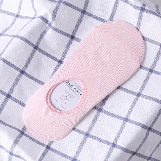 light pink Новинка; модные летние женские носки; 1 пара; однотонные Хлопковые женские носки высокого качества; мягкие женские носки-Тапочки - Цвет: light pink