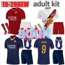 19 20 комплект для взрослых римская Футболка EL SHAARAWY FLORENZI DE ROSSI TOTTI DZEKO PEROTTI STROOTMAN NAINGGOLAN футбольная рубашка