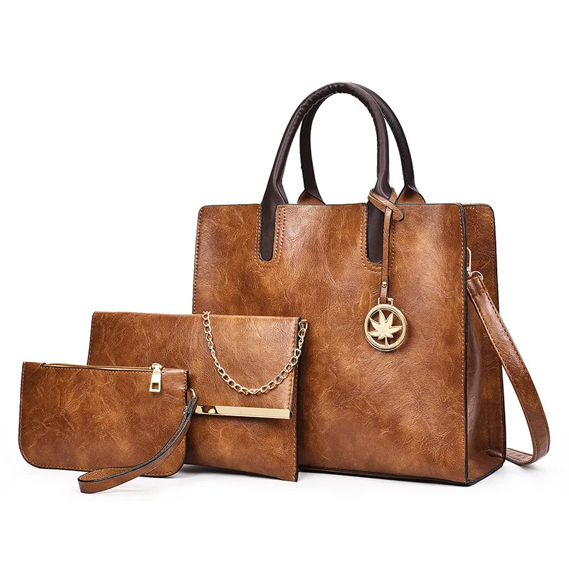 

Lady Bag Assortments Hand Shoulder WOMEN'S Bag Different Size Bags Fashion Simple Large-Volume