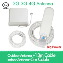ZQTMAX 2g 3g 4g антенна 25dBi для GSM CDMA DCS pcs 4G LTE UMTS 850 900 1800 1900 2100 2600 2700 Усилитель сотового сигнала