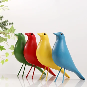 

Nordic Art Resin Bird Decoration Minimalist Home Living Room TV Cabinet Porch Office Desktop Decoration Crafts Decoration Gift