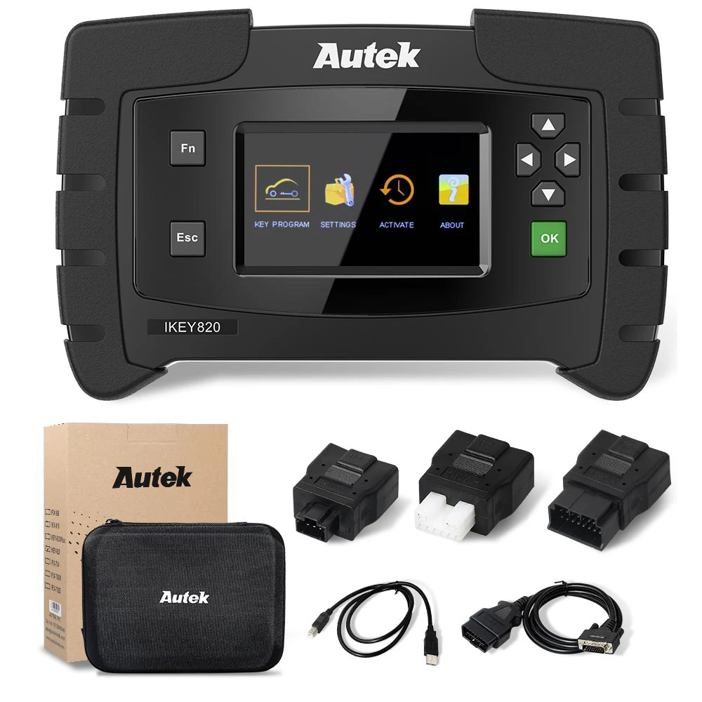 Autek Автомобильный ключ Porgrammer IKEY820 Оригинал через OBD2 добавить ключи пульт
