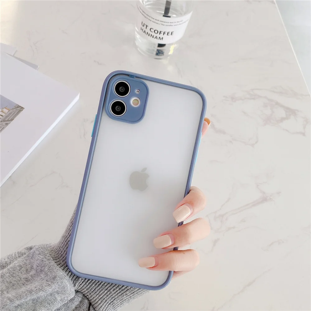 Fresh Pink Mint Green Phone Case For Iphone X Xr 7 8 Plus Lavender Gray 12 Pro Case 7plus Xsmax 11 Pro Purple 12promax Xs Mobile Phone Cases Covers Aliexpress