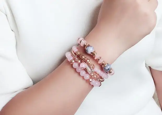 Günstige Bohemian hzpc hand string Nahen Osten Ozean stil design multi kreis perle kristall armband weiblichen