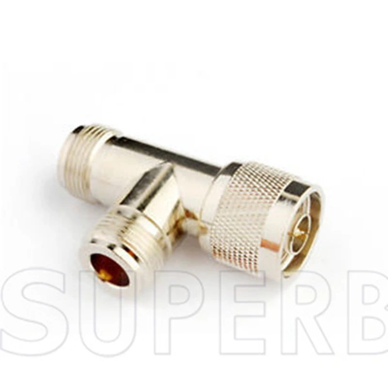 Коаксиальные разъемы Superbat N Adspter Plug к 2 Jack 3 way T Type RF|male connector|male female connectormale male |
