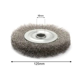 

1*Crimped Wire Wheel Brush For Bench Grinder Rust Removal 125mm Crimped Stainless Steel Wire Wheels Brush