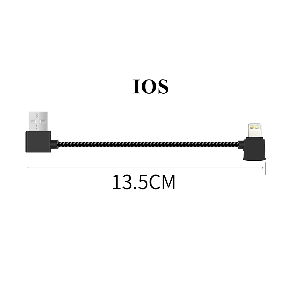 IOS Для FIMI X8 SE пульт дистанционного управления USB кабель для передачи данных для подключения мобильного телефона к передатчику освещения типа C Android смартфон - Цвет: IOS