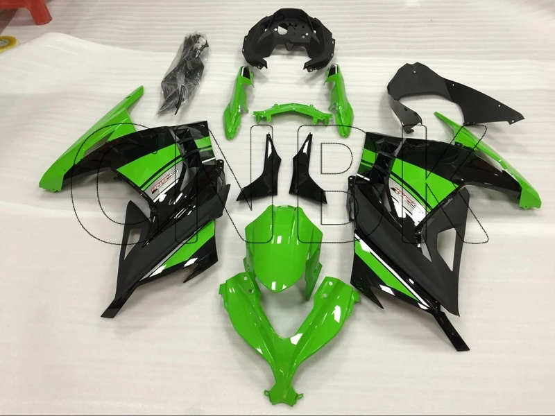 Для EX 300 ниндзя 15 16 Набор для всего тела Zx300r цвета: зеленый, черный мотоцикл обтекатель EX 300 ниндзя 2013- набор для всего тела