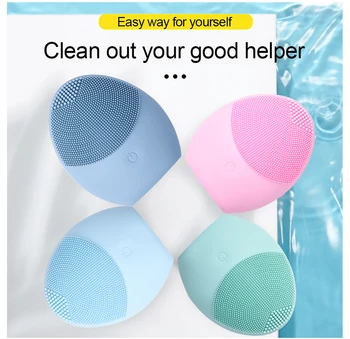 

VIP LINK Limpiez Powered Facial Cleansing Brush Silicone Waterproof Face Cleansing Devices Deep Pore Cleanser