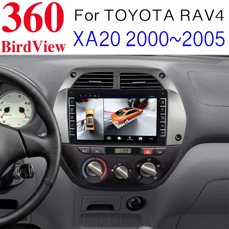 

Для TOYOTA RAV4 XA20 2000 ~ 2005 Автомобильный мультимедийный GPS-навигатор воспроизведение CarPlay 360 BirdView 3D