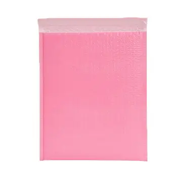 

1Pcs Five Sizes Light Pink Black Poly Bubble Mailer Bag Sealing Film Matte Padded Envelopes Mailing Bubble Bag Self Co-Extr L5L8
