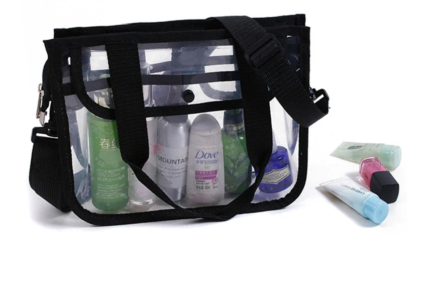 Прозрачная сумка для туалетных принадлежностей, большая емкость, водонепроницаемая прозрачная косметичка, Женская дорожная сумка-Органайзер, пляжные косметички