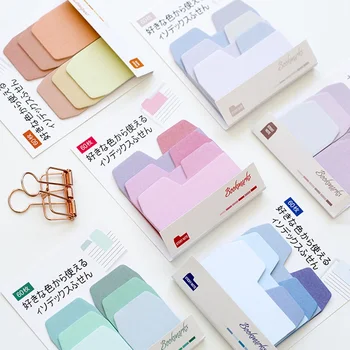 

6 Colorful Simple Gradient Color N Times Indexes Memo Pad Sticky Notes Bookmark School Office Supply