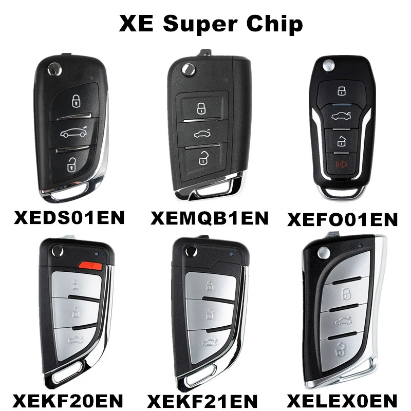 10 Pcs/lot Xhorse XEMQB1EN XEDS01EN XEFO01EN XEKF20EN XEKF21EN XELEX0EN XE Series Super Remote Key Control Works on Super Chip buy oil stick car Other Replacement Parts