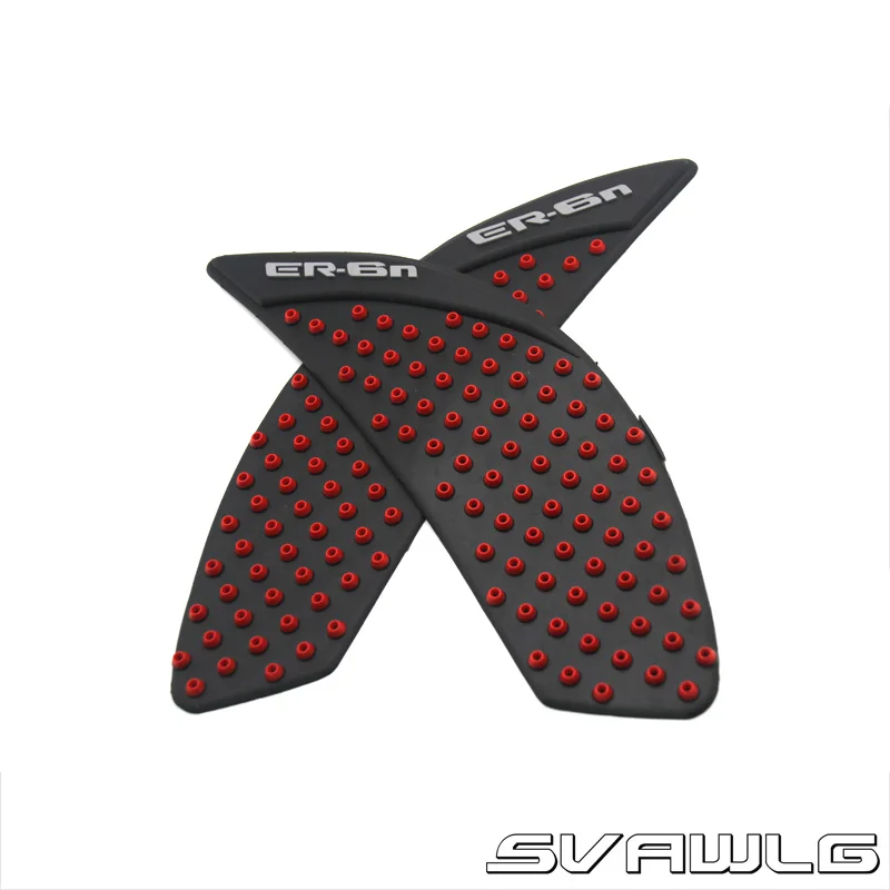 Для Kawasaki ninja ZX6R ninja ZX10R ZX-6R ZX-10R ER6N ER-6N защита противоскользящая накладка на бак наклейка газ колено сцепление тяги Сторона - Цвет: ER-6N RED