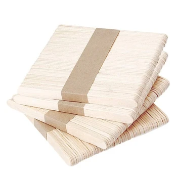 

sicle Stick 200Pcs Handmade Ice Cream Ice Cream Super Long Natural Wooden Craft Stick (11.4cmx1.0cm)