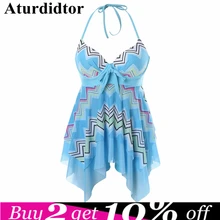 5XL плюс Размер бретельки, открытая спина танкини набор купальный костюм с пуш-ап женский купальник Badpak Монокини пляжные купальники платье женское